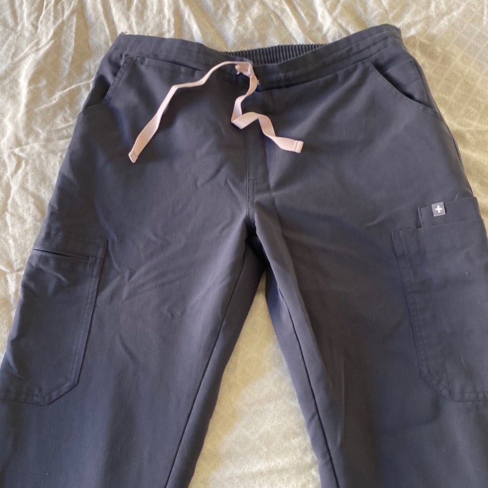 Figs charcoal special edition Livingston pants. S.